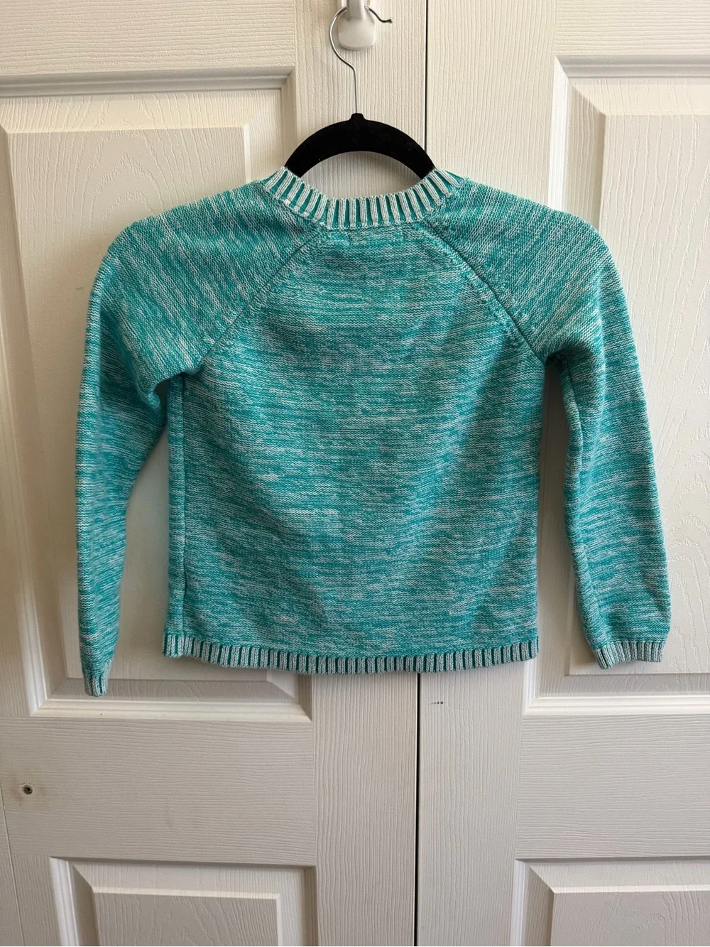 5 for $25! GAP Teal Marled Crew Sweater